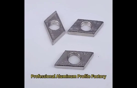 注文のアルミニウム押出プロファイル 3030 4040 弾性スプリング エンド ファスナー